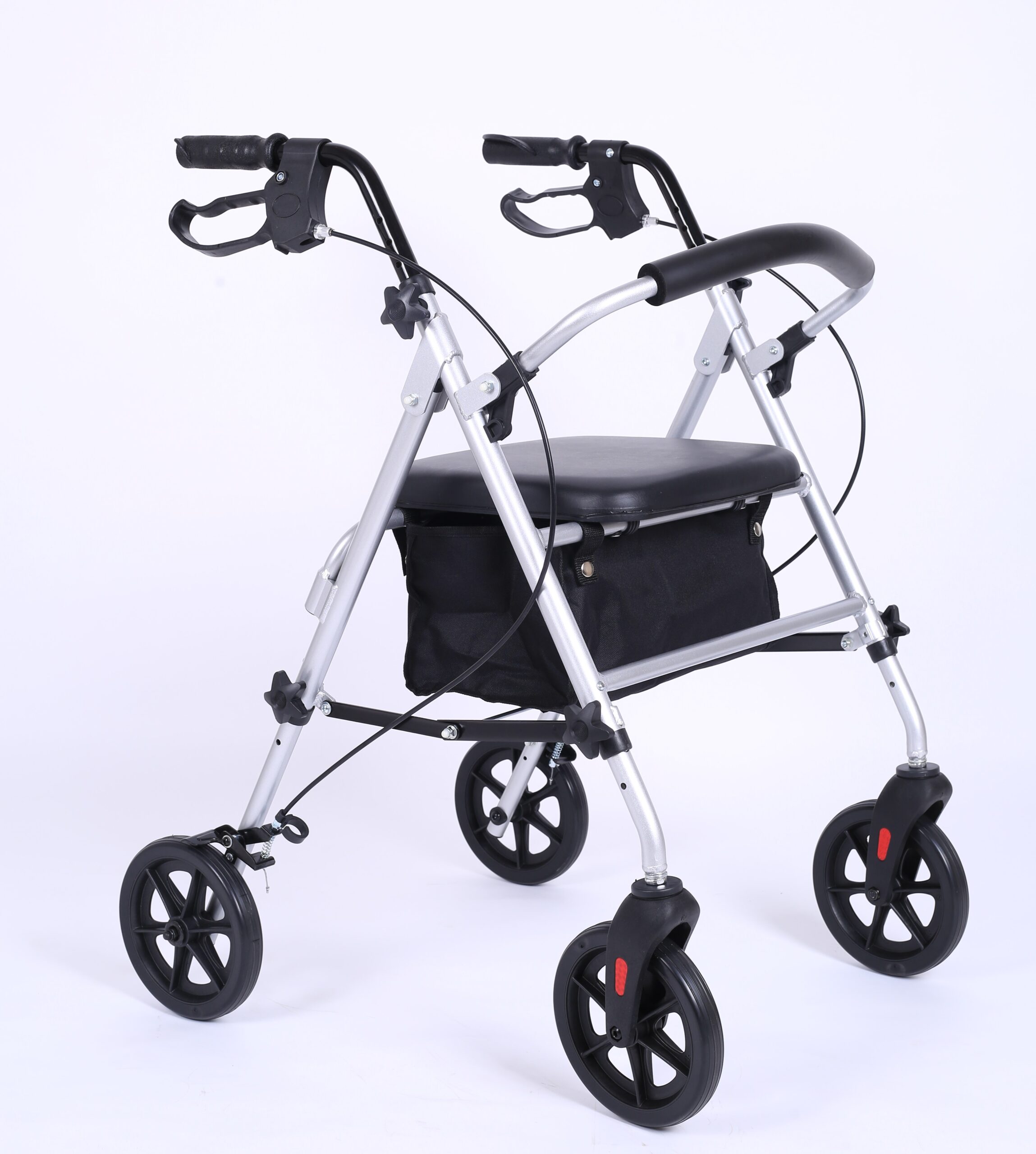 ROLATOR CU 4 ROTI - GM 4259 ALUMINIU CU SEZUT-GRI
