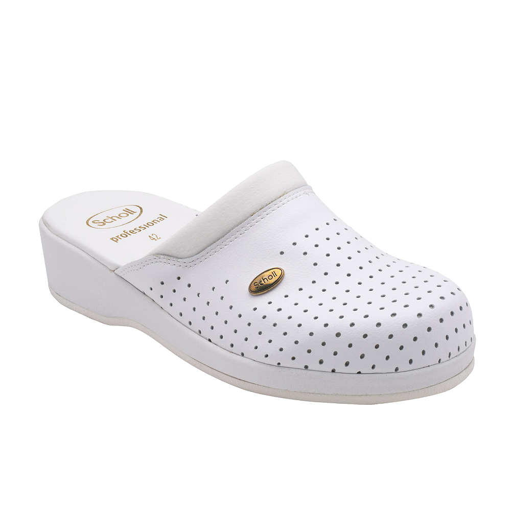 SCHOLL CLOG BACKGUARD WHITE 37