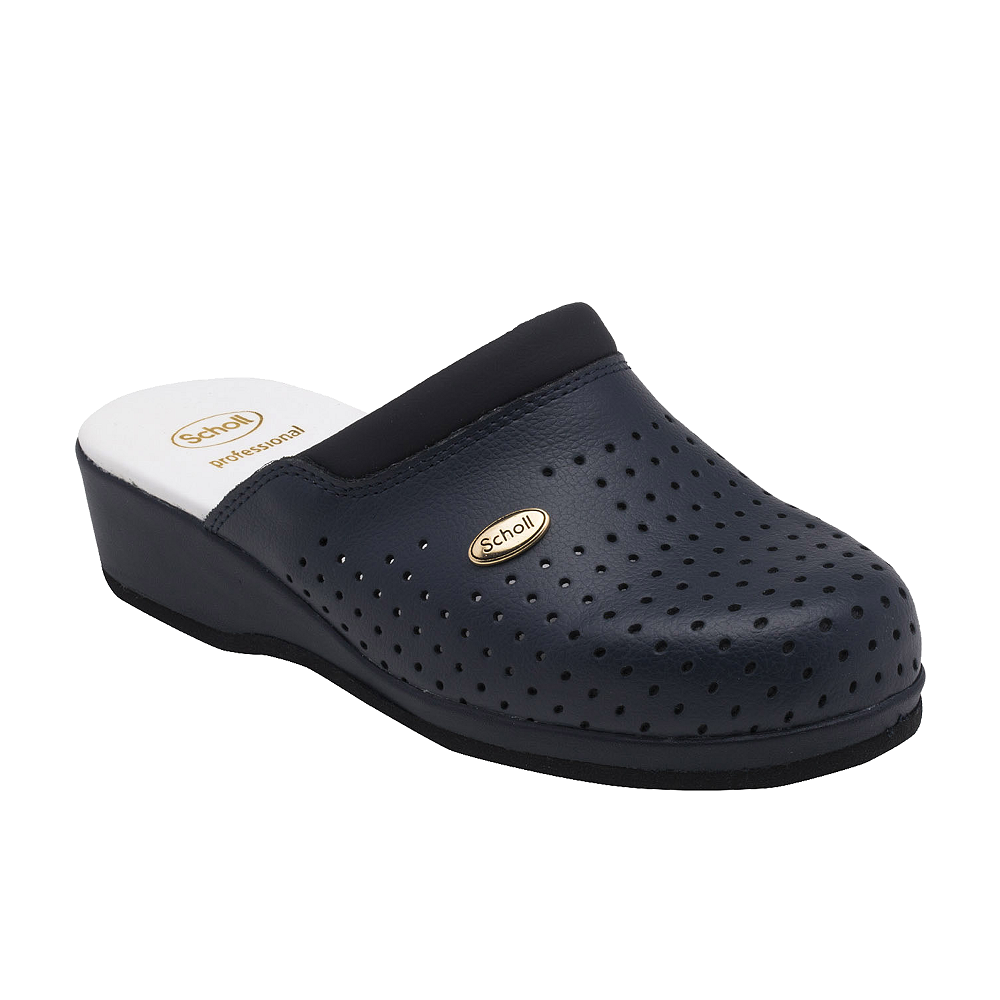 SCHOLL CLOG BACKGUARD NAVY 35