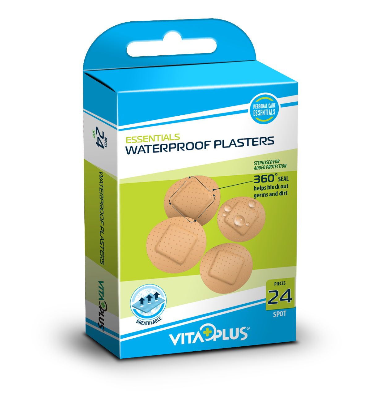 VITAPLUS PLASTURI IMPERMEABILI ROTUNZI 24buc/cut 22mm