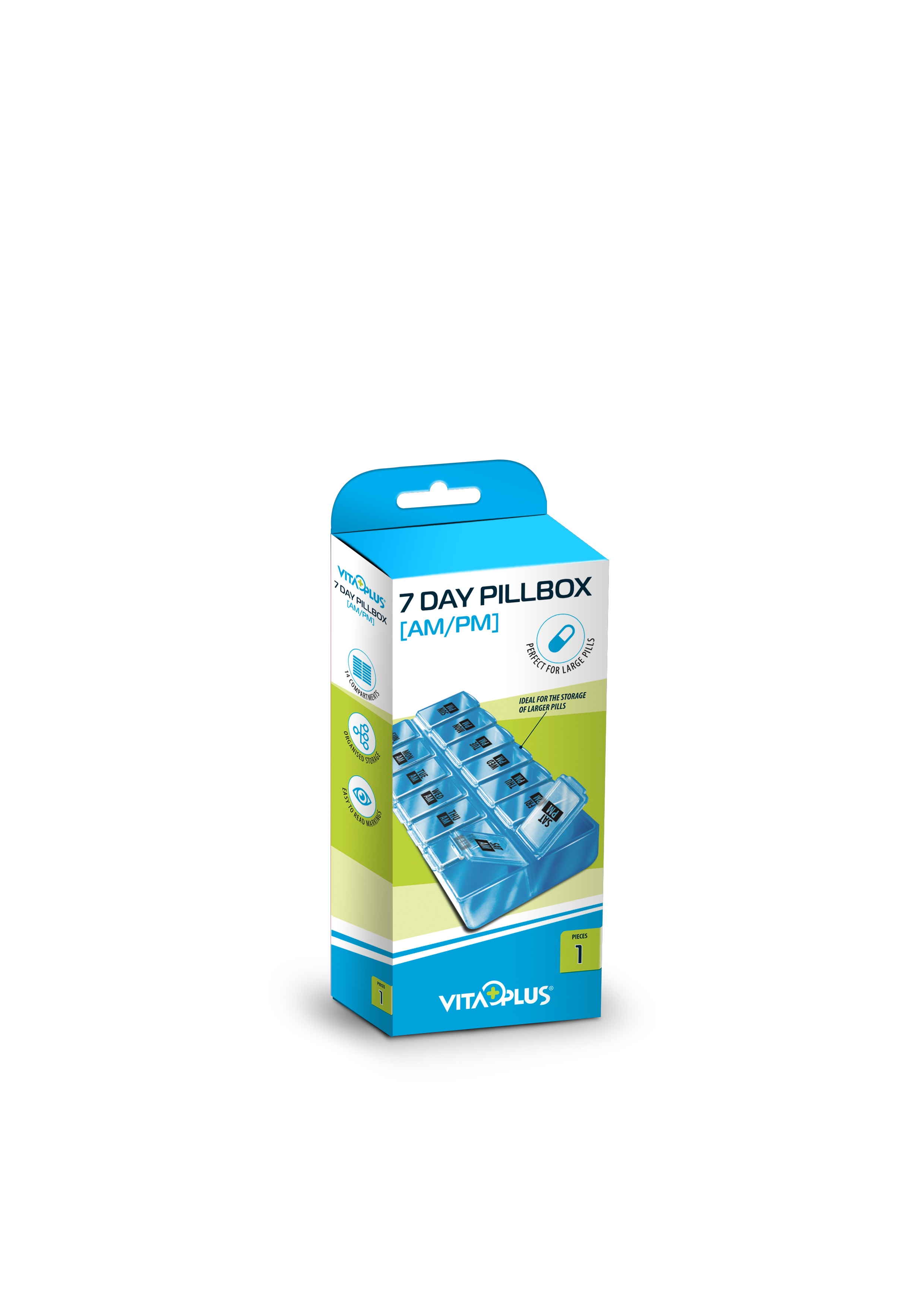 VITAPLUS ORGANIZATOR MEDICAMENTE 7 ZILE (AM/PM)