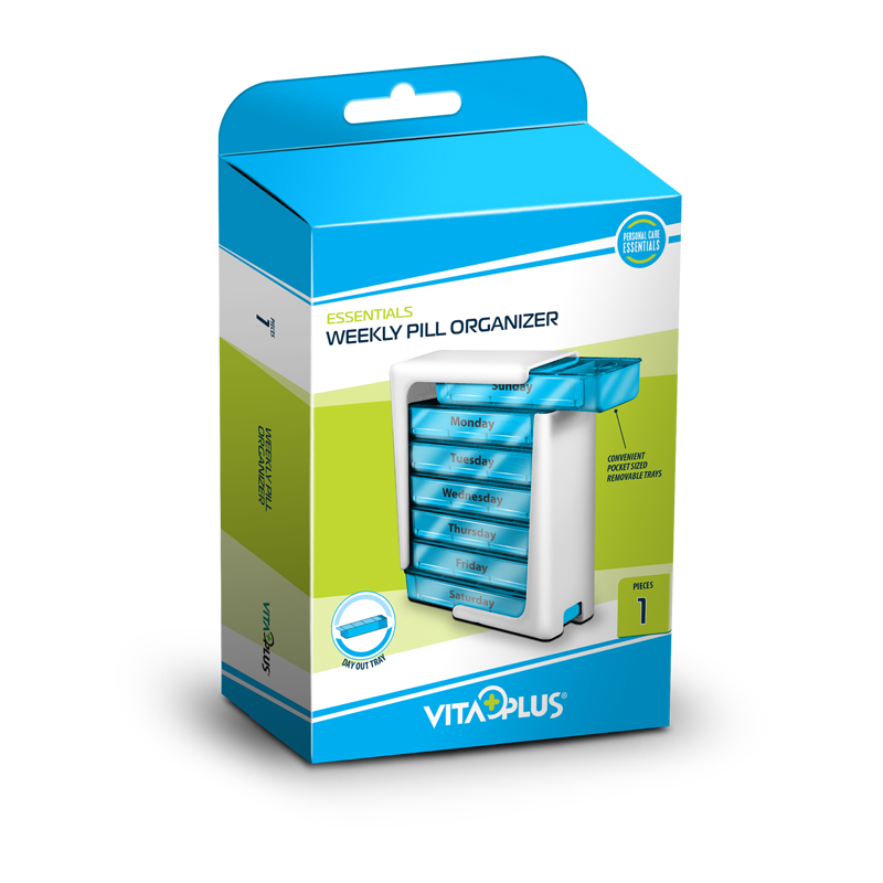 VITAPLUS ORGANIZATOR MEDICAMENTE SAPTAMANAL (cu sertare)