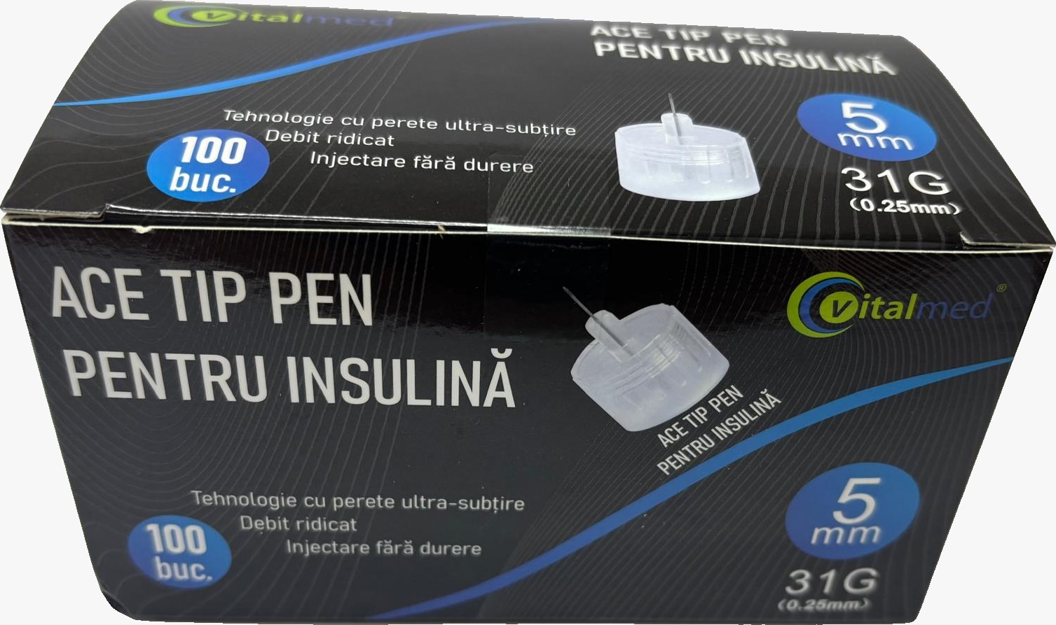 ACE TIP PEN PT INSULINA VITALMED 31G*5mm 100buc
