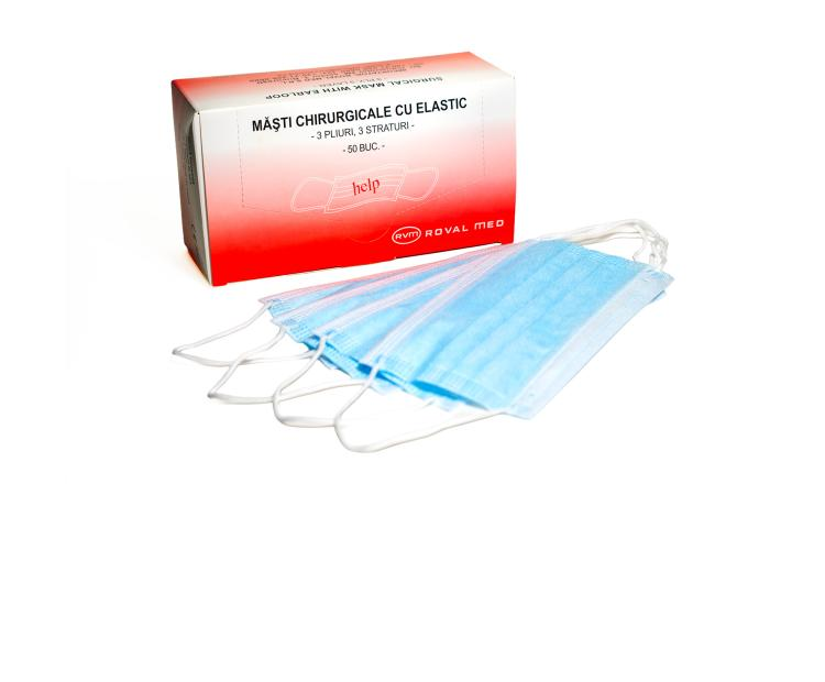 MASCA CHIRURGICALA CU ELASTIC 50buc/cut