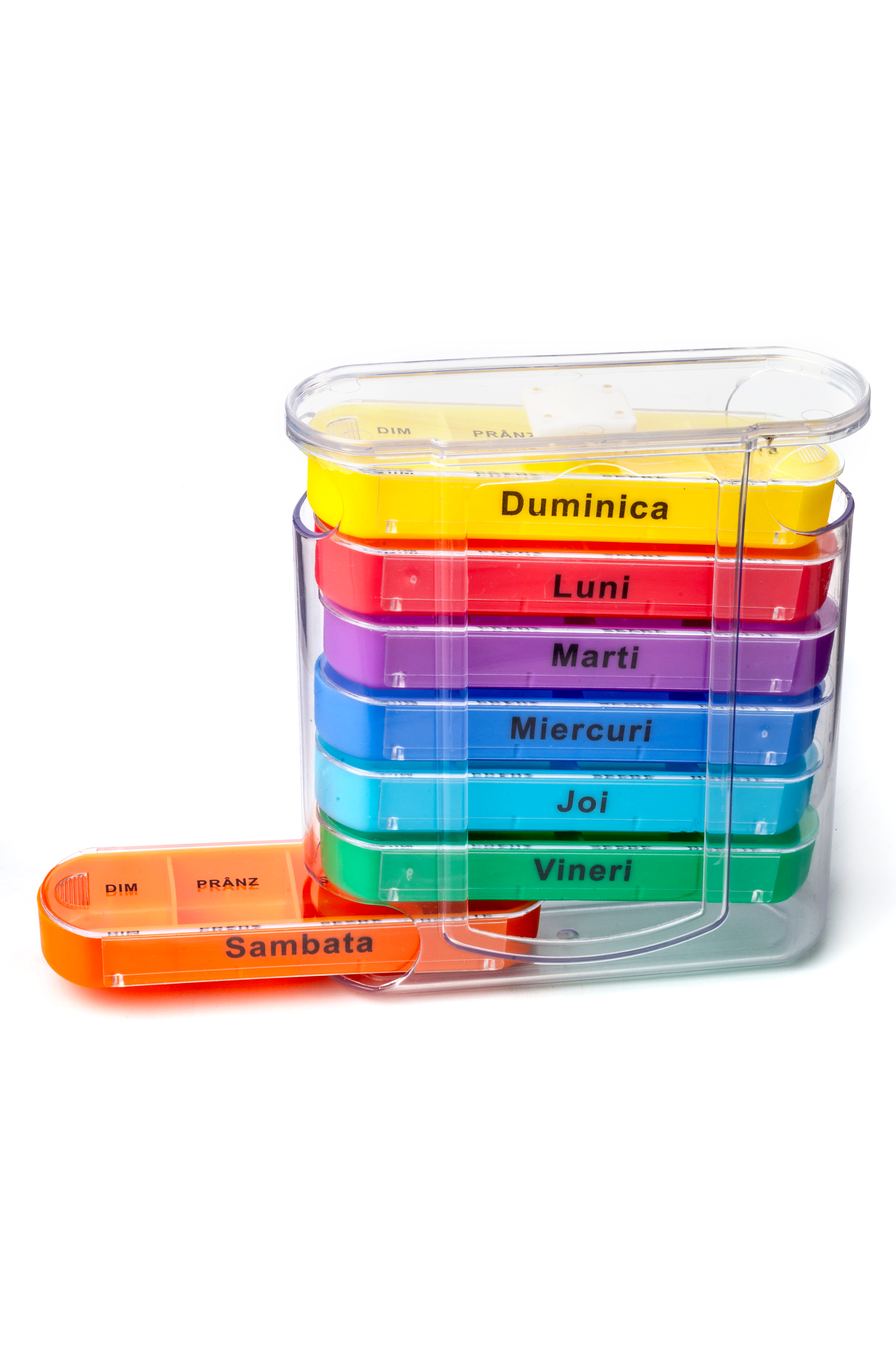ORGANIZATOR MEDICAMENTE SAPT CU SERTAR (detasabil)