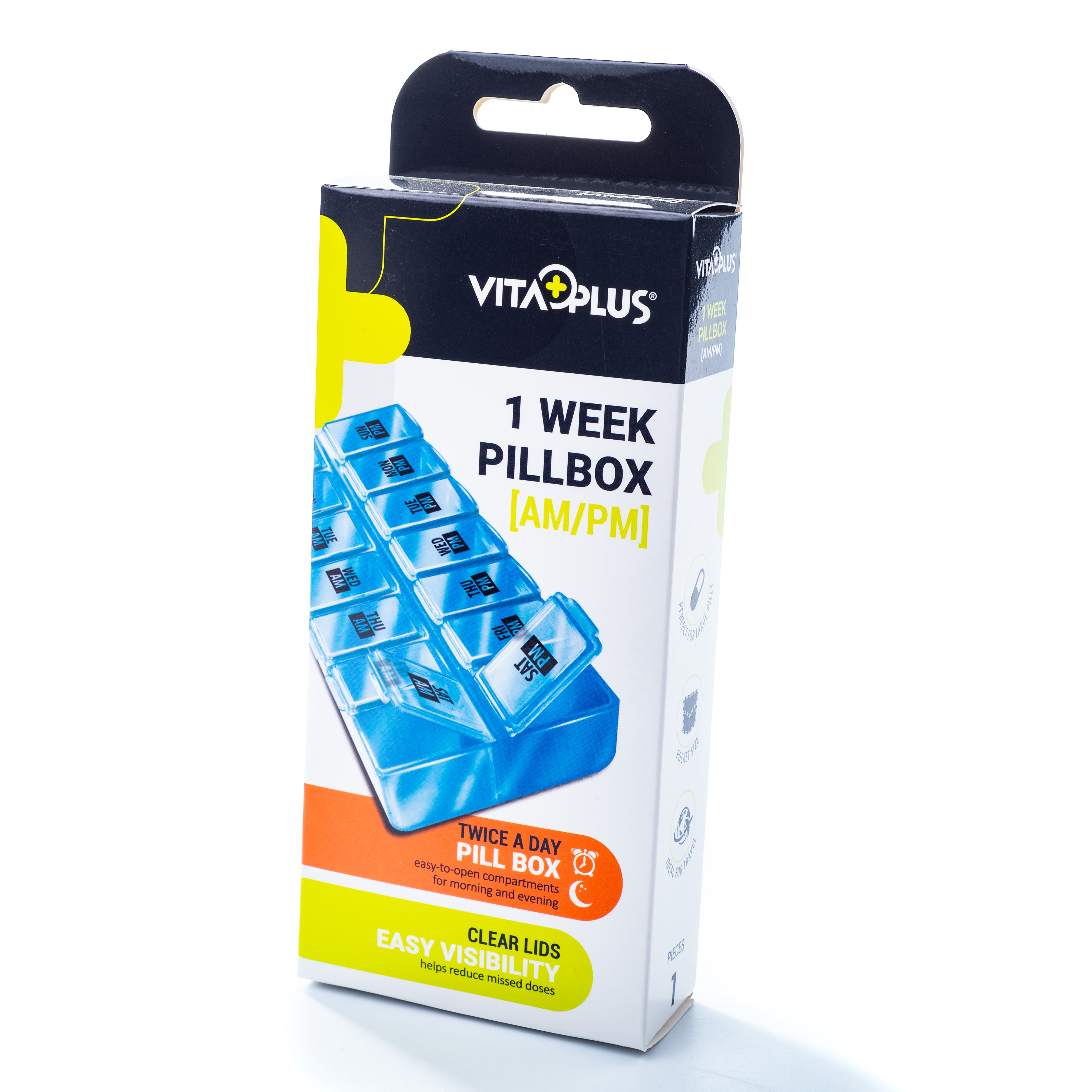 VITAPLUS ORGANIZATOR MEDICAMENTE 7 ZILE (AM/PM)