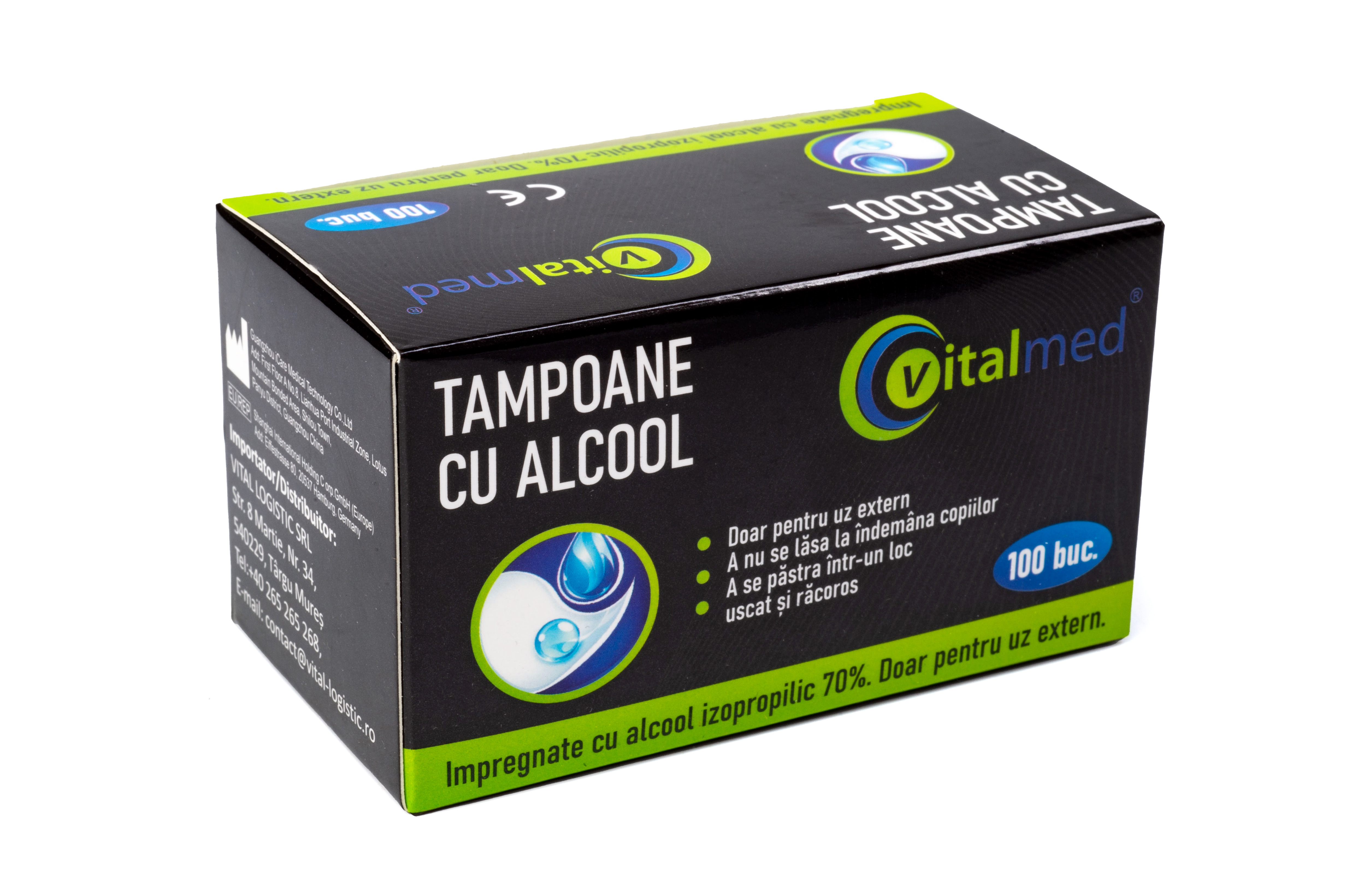 TAMPON CU ALCOOL VITALMED 6*3CM 100buc