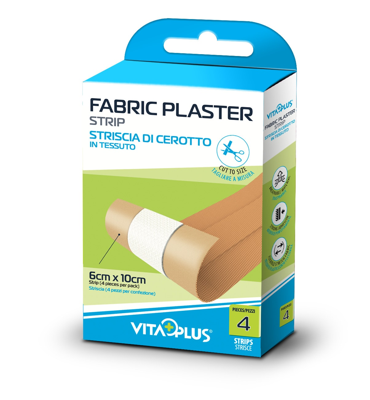 VITAPLUS PLASTURI BANDA 4buc/cut - 6*10cm