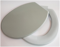 Colac cu capac pentru WC de camera fixa gri - WMSR026
