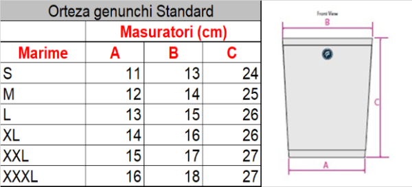 Orteza genunchi MX Health standard - imagine 3