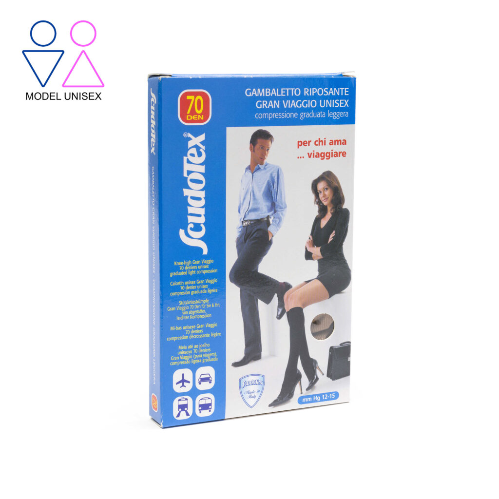 Ciorapi Scudotex 481 100DEN pana la genunchi pentru calatorie unisex